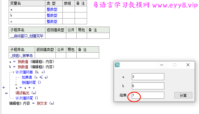 这个结果不应该等于12吗？为什么是7，，不理解。。